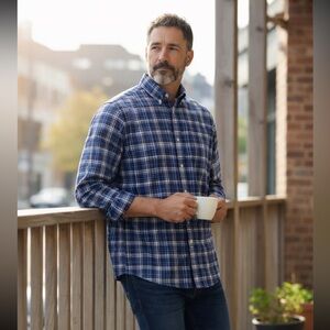 Ralph Lauren Polo Blake Button-down Shirt blue plaid XL